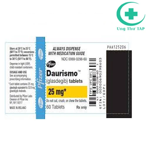 Daurismo 25mg - Thuốc điều trị bệnh bạch cầu dòng tủy cấp tính