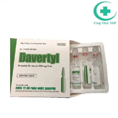 Davertyl 500mg/5ml Danapha - Thuốc điều trị chóng mặt