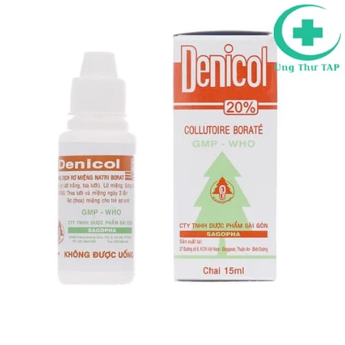 Denicol 15ml SAGOPHAR - Thuốc rơ miệng cho trẻ sơ sinh