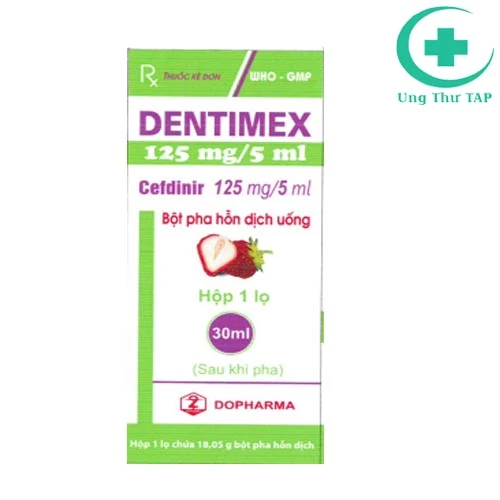 Dentimex 125mg/5ml - Thuốc điều trị nhiễm khuẩn của Dược phẩm TW2