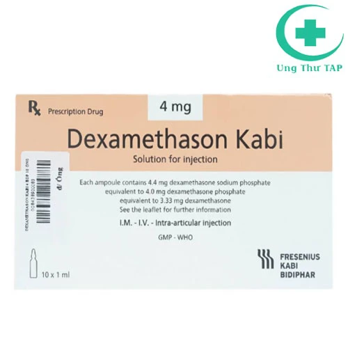 Dexamethason Kabi -Thuốc điều trị dị ứng nặng, phù não, viêm khớp