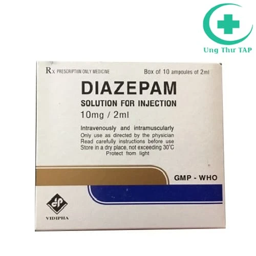 Diazepam 10mg  Thuốc điều trị bệnh tâm thần kinh của Đức