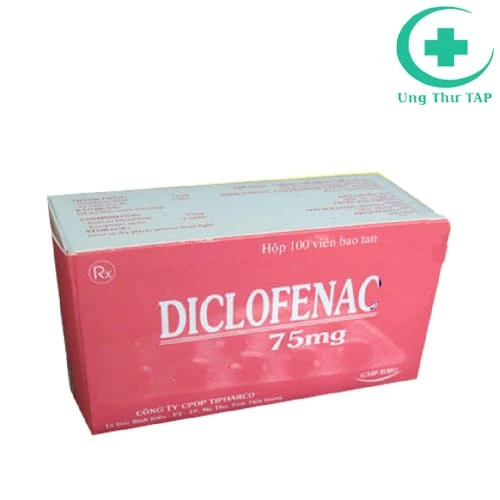 Diclofenac 50mg Tipharco - Thuốc giảm đau, kháng viêm