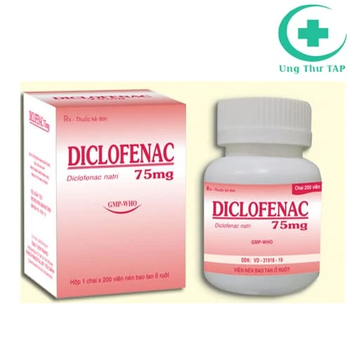 DICLOFENAC 75 MG Tipharco - Thuốc giảm đau, chống viêm hiệu quả