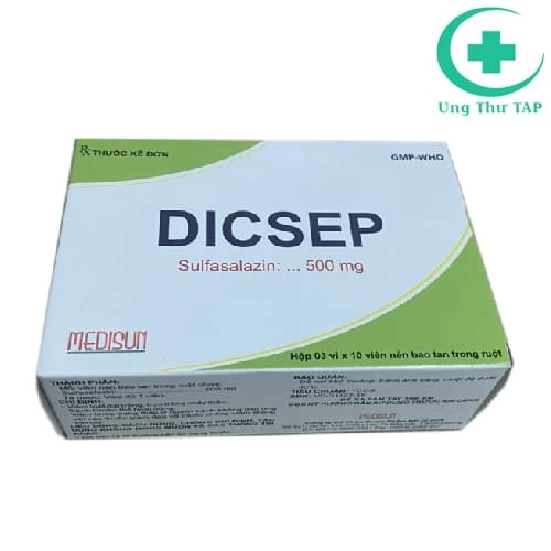 Dicsep 500mg Medisun - Thuốc trị viêm loét đại tràng hiệu quả