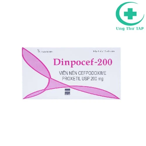 Dinpocef 200mg Micro - Thuốc điều trị nhiễm khuẩn đường hô hấp