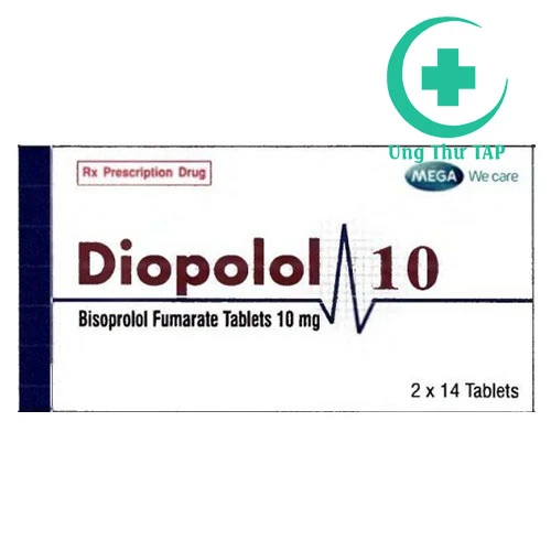 Diopolol 10 - Thuốc điều trị cao huyết áp, đau thắt ngực