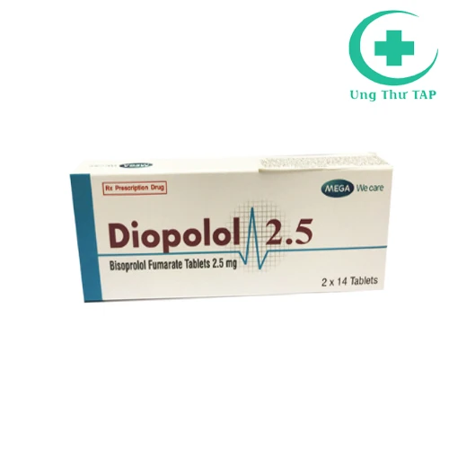 Diopolol 2.5 - Thuốc điều trị cao huyết áp hiệu quả