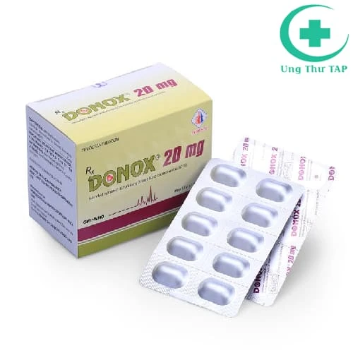 Donox 20mg - Thuốcđiều trị đau thắt ngực,  nhồi máu cơ tim