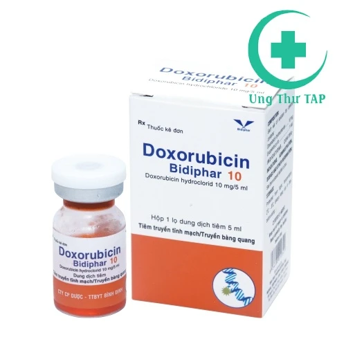 Doxorubicin bidiphar 10 - Điều trị nhiều loại ung thư hiệu quả