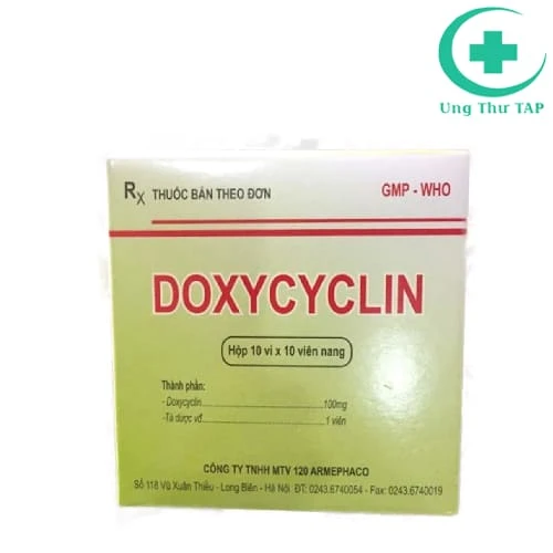 Doxycyclin 100mg Armephaco - Thuốc điều trị viêm, nhiễm khuẩn