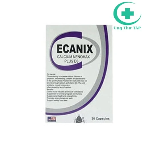 Ecanix - Bổ sung canxi, vitamin D3 cho xương chắc khỏe