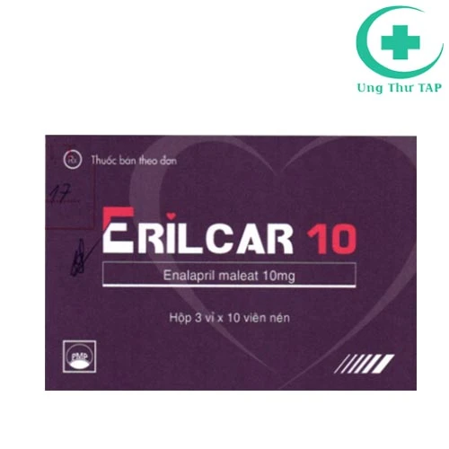 Erilcar 10 - Thuốc điều trị tăng huyết áp của Pymepharco