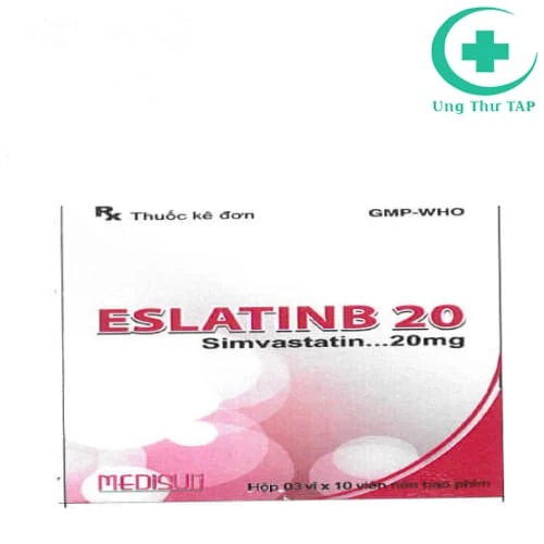 Eslatinb 20 Medisun - Thuốc điều trị tăng cholesterol máu