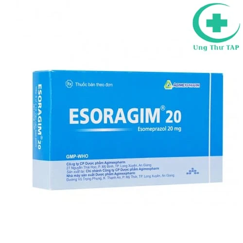 Esoragim 20 Agimexpharm - Thuốc điều trị trào ngược dạ dày