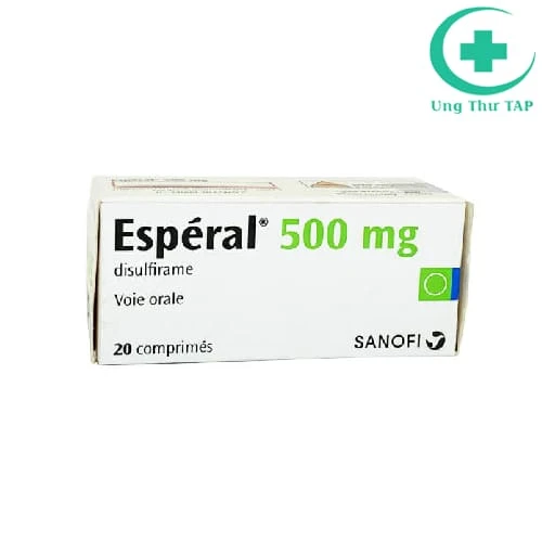 Esperal 500mg Sanofi - Thuốc điều trị nghiện rượu của Pháp