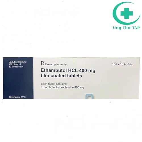 Ethambutol HCL 400mg film coated tablets - Điều trị lao phổi