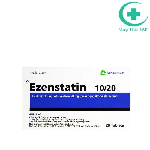 Ezenstatin 10/20 Agimexpharm - Điều trị dự phòng biến cố tim mạch