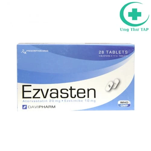 Ezvasten 10mg Davipharm - Thuốc điều trị tăng cholesterol máu