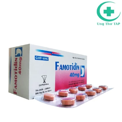 Famotidin 40mg Armephaco - Thuốc điều trị loét dạ dày - tá tràng
