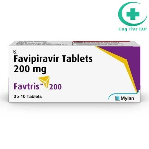 Favtris 200mg (Favipiravir) Mylan - Thuốc điều trị Covid-19 hiệu quả