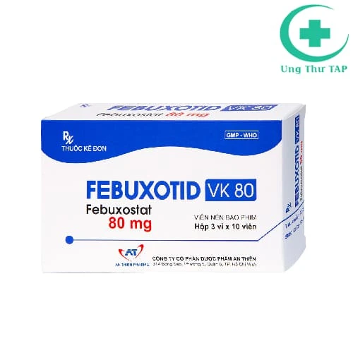 Febuxotid vk 80 Tipharco - Thuốc điều trị bệnh gout chất lượng