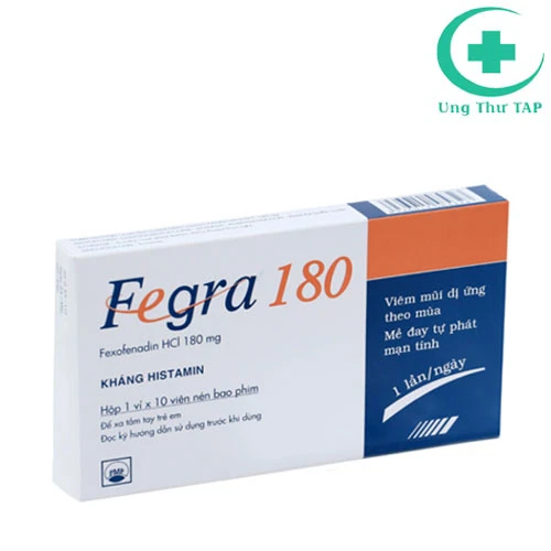 Fegra 180 - Thuốc điều trị viêm mũi dị ứng, mề đay hiệu quả