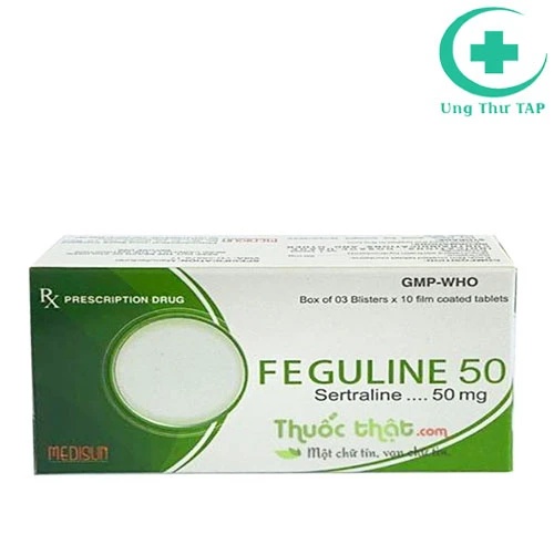Feguline 50mg - Thuốc điều trị trầm cảm, hoảng sợ, stress hiệu quả