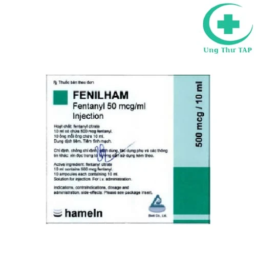 Fenilham 500mcg/10ml Hameln - Thuốc giảm đau và hỗ trợ an thần