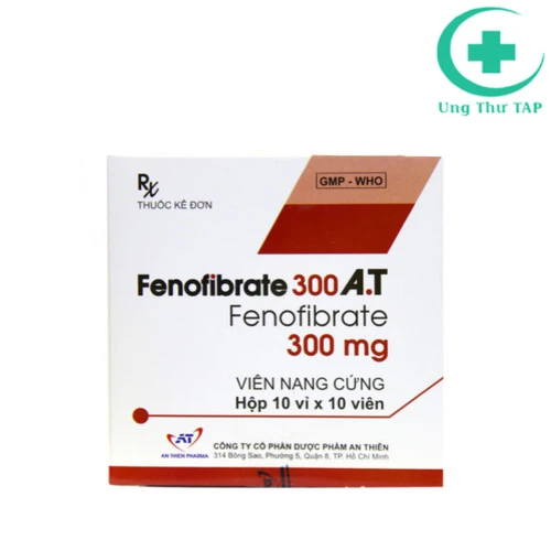 Fenofibrate 300 A.T - Thuốc giảm lipid máu hiệu quả