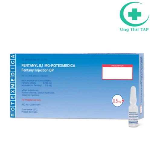 Fentanyl 0,5mg - Rotexmedica - Thuốc giảm đau hiệu quả