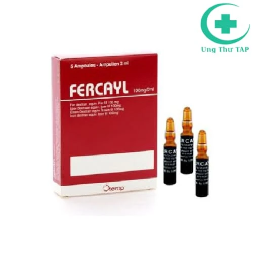 Fercayl 100mg Sterop - Thuốc điều trị thiếu sắt hiệu quả của Bỉ