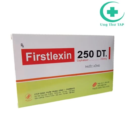Firstlexin 250 DT Pharbaco - Điều trị nhiễm khuẩn đường hô hấp