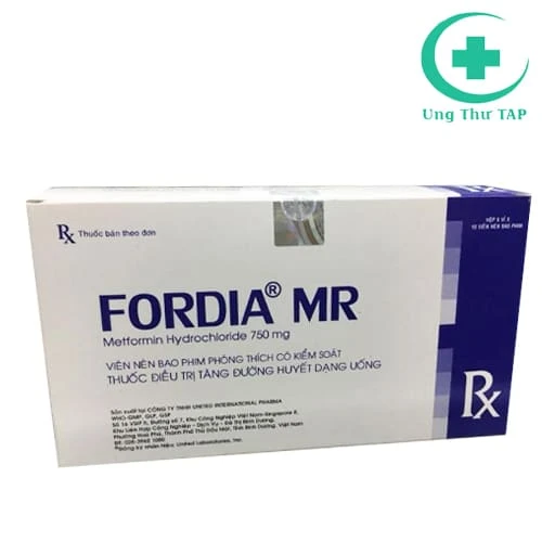 Fordia MR 750mg - Thuốc điều trị bệnh đái tháo đường hiệu quả