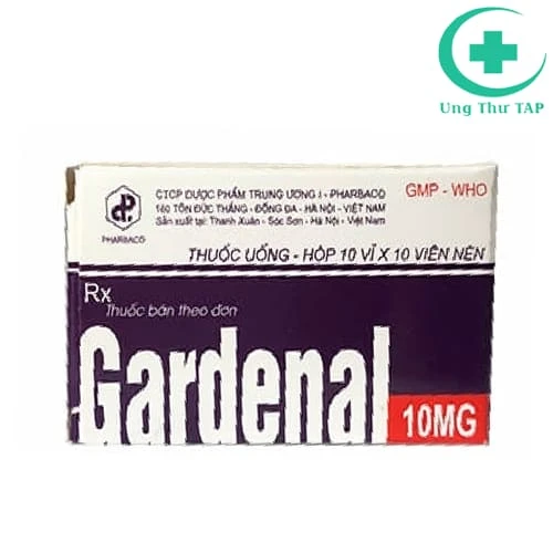 Gardenal 10mg - Thuốc điều trị co giật, động kinh hiệu quả