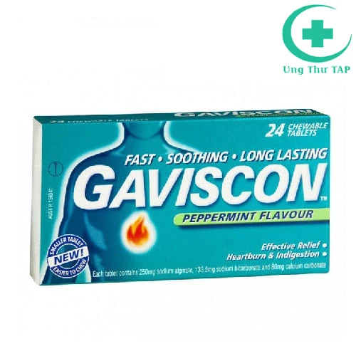 Gaviscon (viên) Reckitt Benckiser - Thuốc iều trị viêm dạ dày