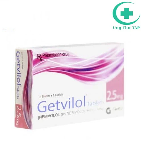 Getvilol Tablets 2.5mg - Thuốc điều trị tăng huyết áp hiệu quả