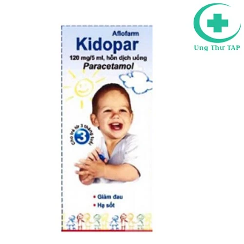 Kidopar - Thuốc hạ sốt,giảm đau cho trẻ từ Aflofarm
