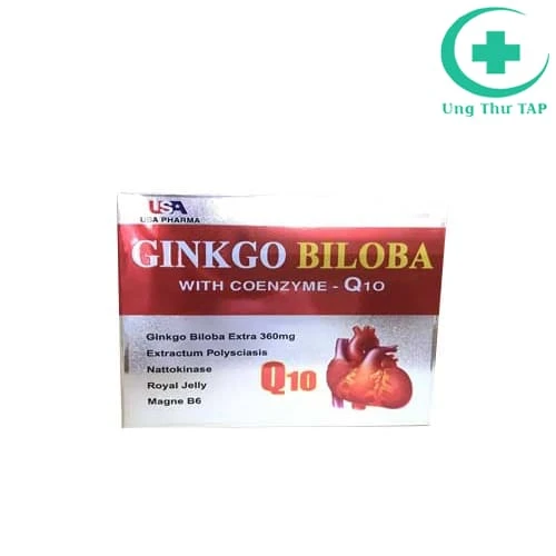Ginkgo Biloba 360mg with coenzyme Q10 USA - Hoạt huyết dưỡng não
