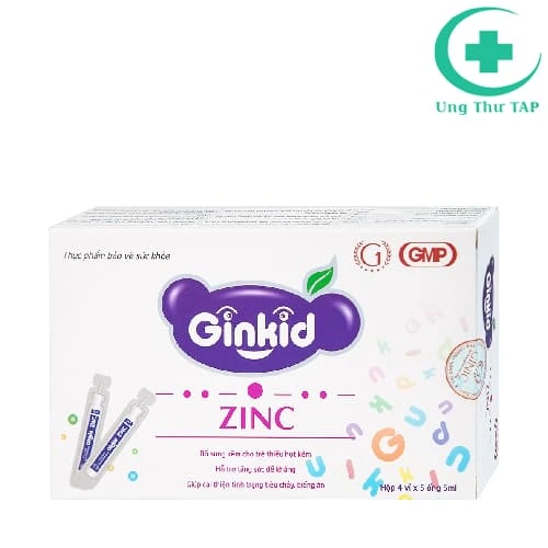 Ginkid Zinc Ginic - Hỗ trợ tăng cường sức đề kháng cho bé