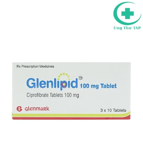 Glenlipid 100mg Glenmark - Thuốc hỗ trợ rồi loạn lipid máu