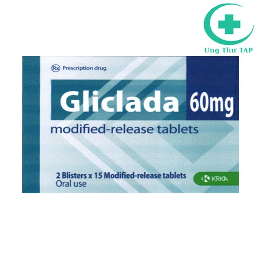Gliclada 60mg modified - trị đái tháo đường không phụ thuộc insulin.