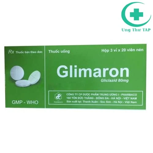 Glimaron 80mg Pharbaco - Thuốc điều trị tiểu đường type II
