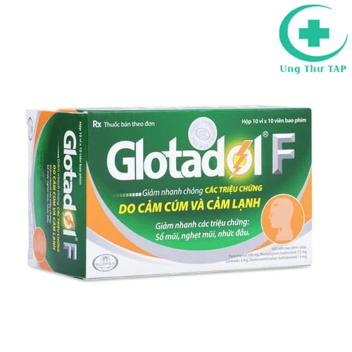 Glotadol F Glomed - Thuốc trị cảm lạnh, cảm cúm nhanh chóng