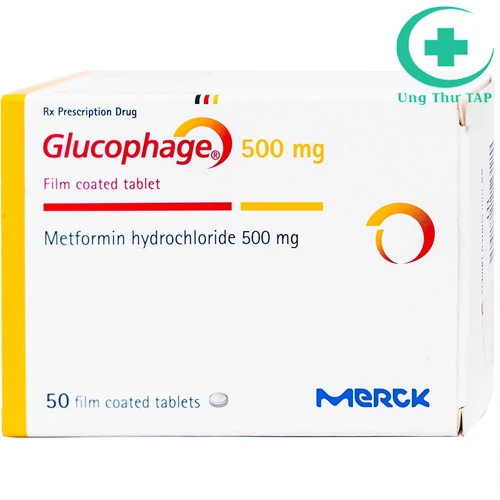 Glucophage Tab 500mg - điều trị đái tháo đường type 2 hiệu quả