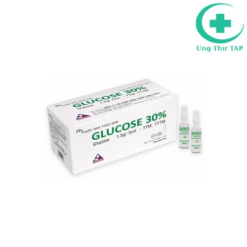 Glucose 30% 5ml Vinphaco - Thuốc điều trị thiếu hụt Hydrat Carbon
