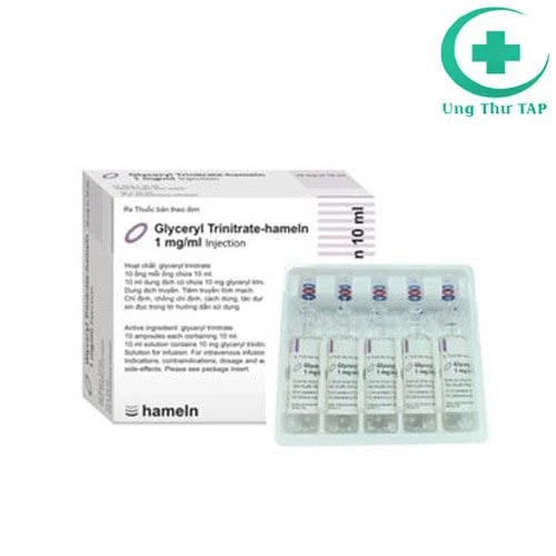 Glyceryl Trinitrate - Hameln 1mg/ml - Thuốc giúp giãn thành mạch