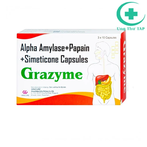 Grazyme - Thuốc điều trị tức bụng, đầy hơi, khó tiêu hiệu quả