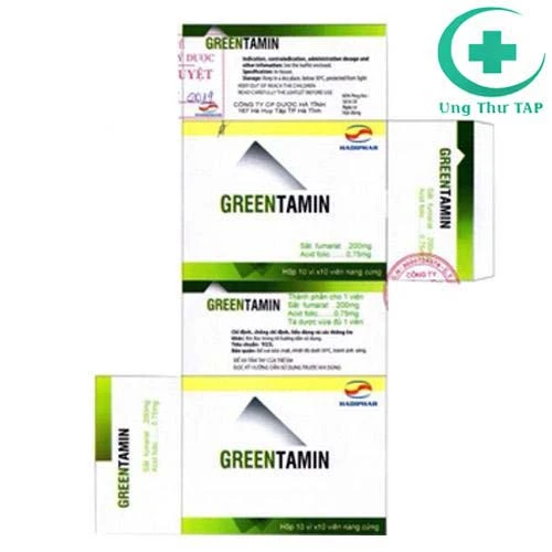 Greentamin 200 Hadiphar - Thuốc giúp bổ sung sắt 