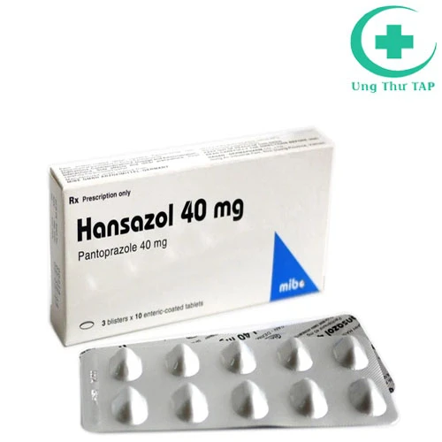 Hansazol 40mg - Thuốc điều trị trào ngược dạ dày-thực quản